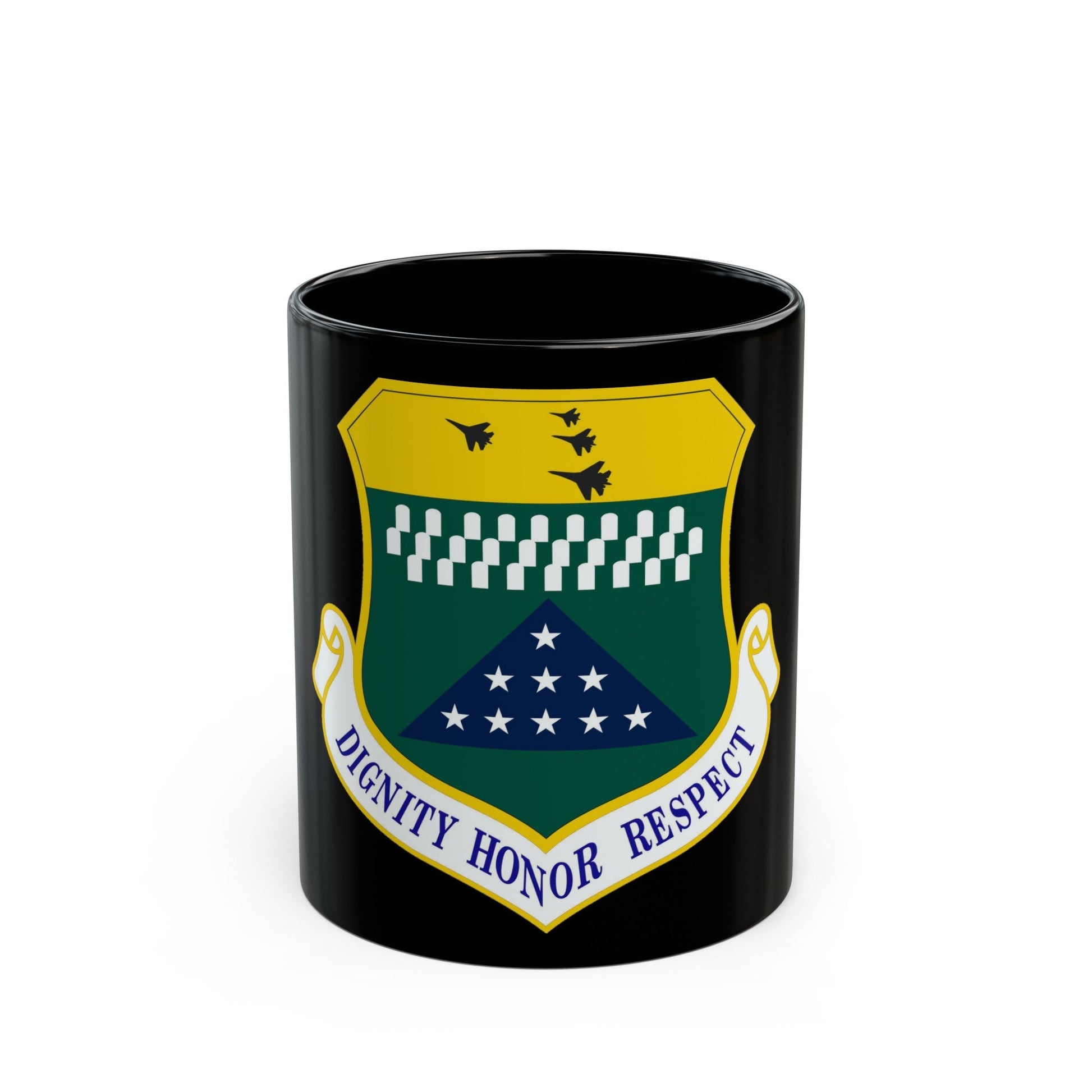 Air Force Mortuary Affairs Operations (U.S. Air Force) Black Coffee Mug-11oz-The Sticker Space