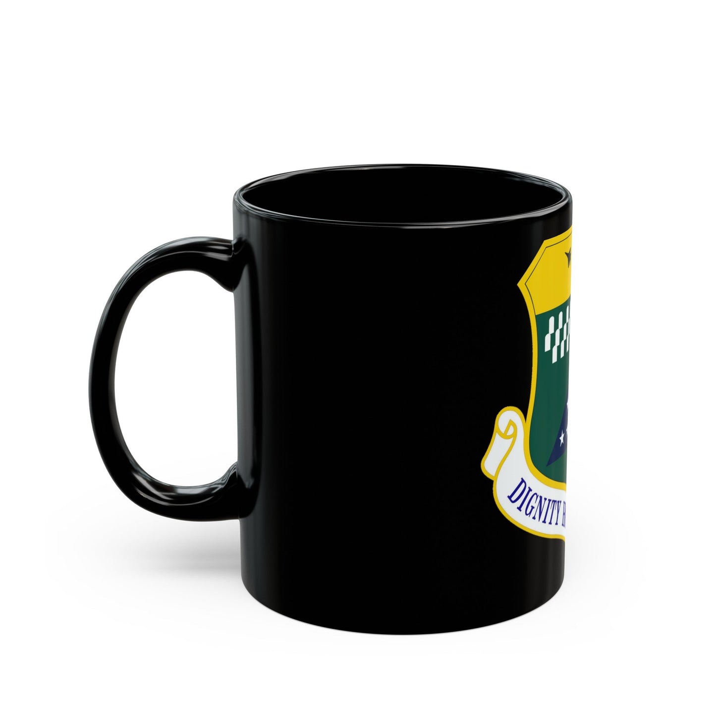 Air Force Mortuary Affairs Operations (U.S. Air Force) Black Coffee Mug-The Sticker Space
