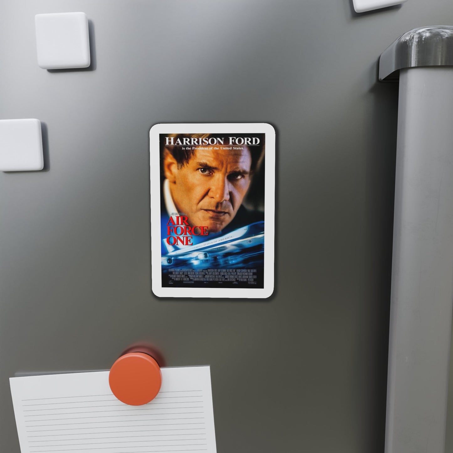 Air Force One 1997 Movie Poster Die-Cut Magnet-The Sticker Space