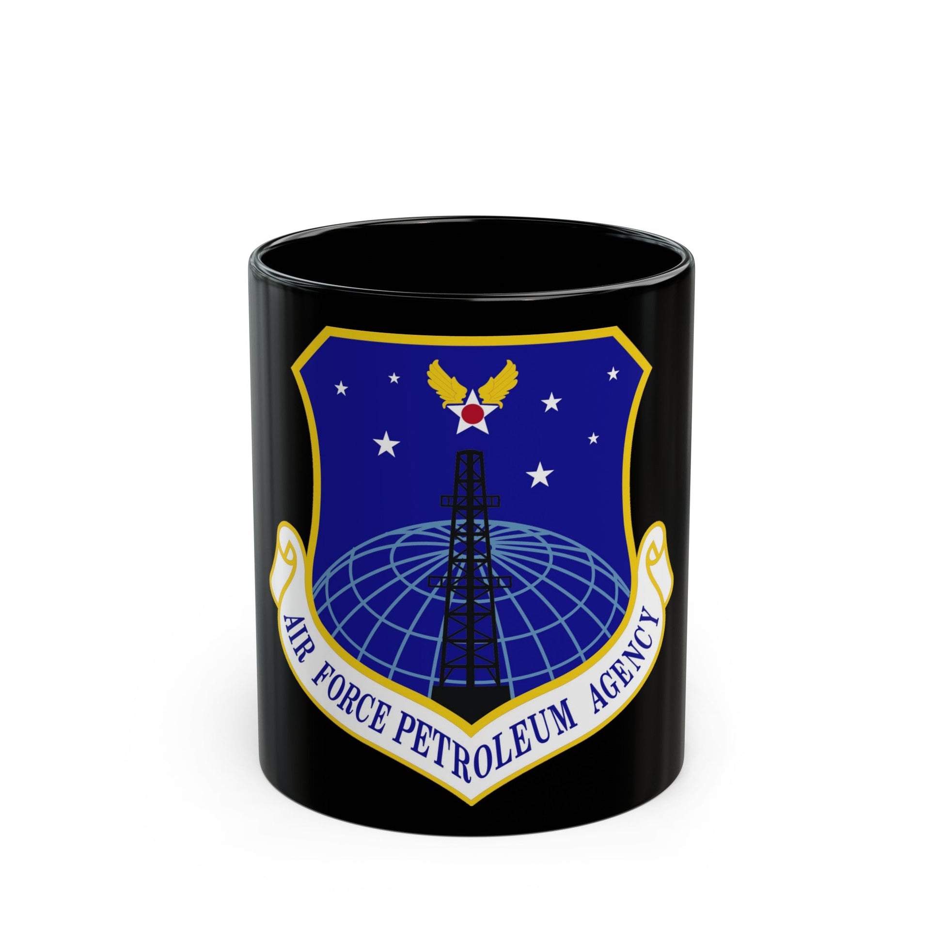 Air Force Petroleum Agency (U.S. Air Force) Black Coffee Mug-11oz-The Sticker Space
