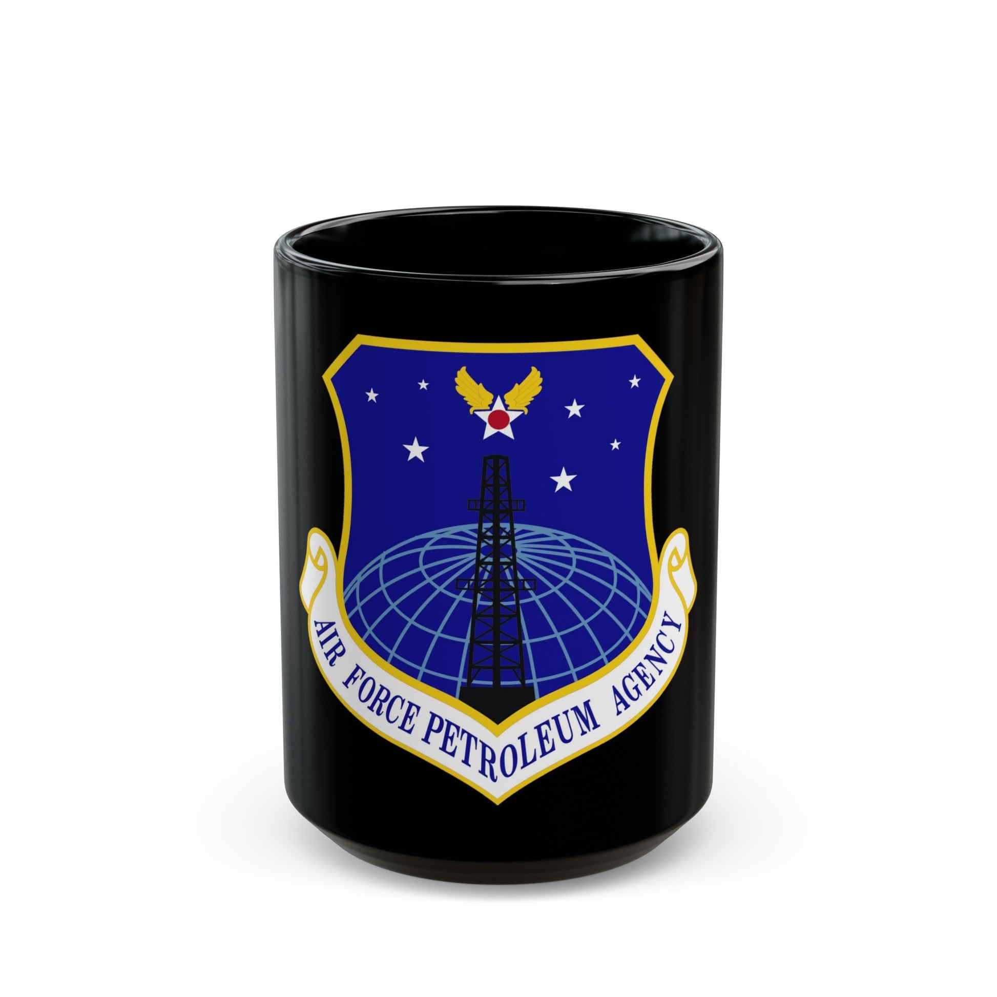 Air Force Petroleum Agency (U.S. Air Force) Black Coffee Mug-15oz-The Sticker Space