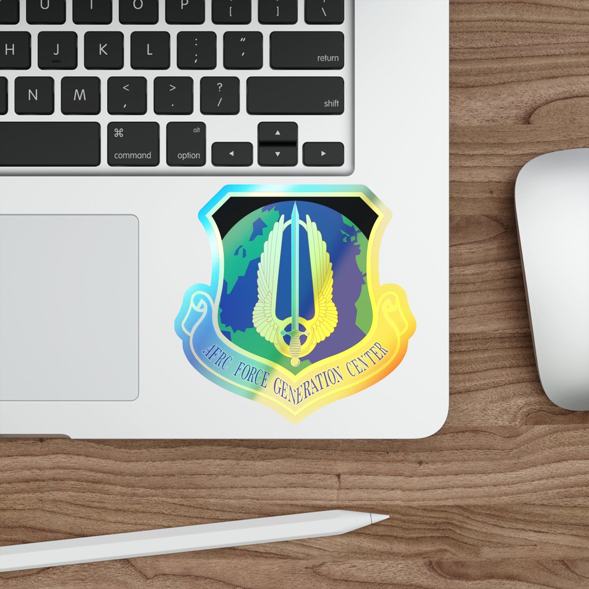 Air Force Reserve Command Force Generation Center (U.S. Air Force) Holographic STICKER Die-Cut Vinyl Decal-The Sticker Space