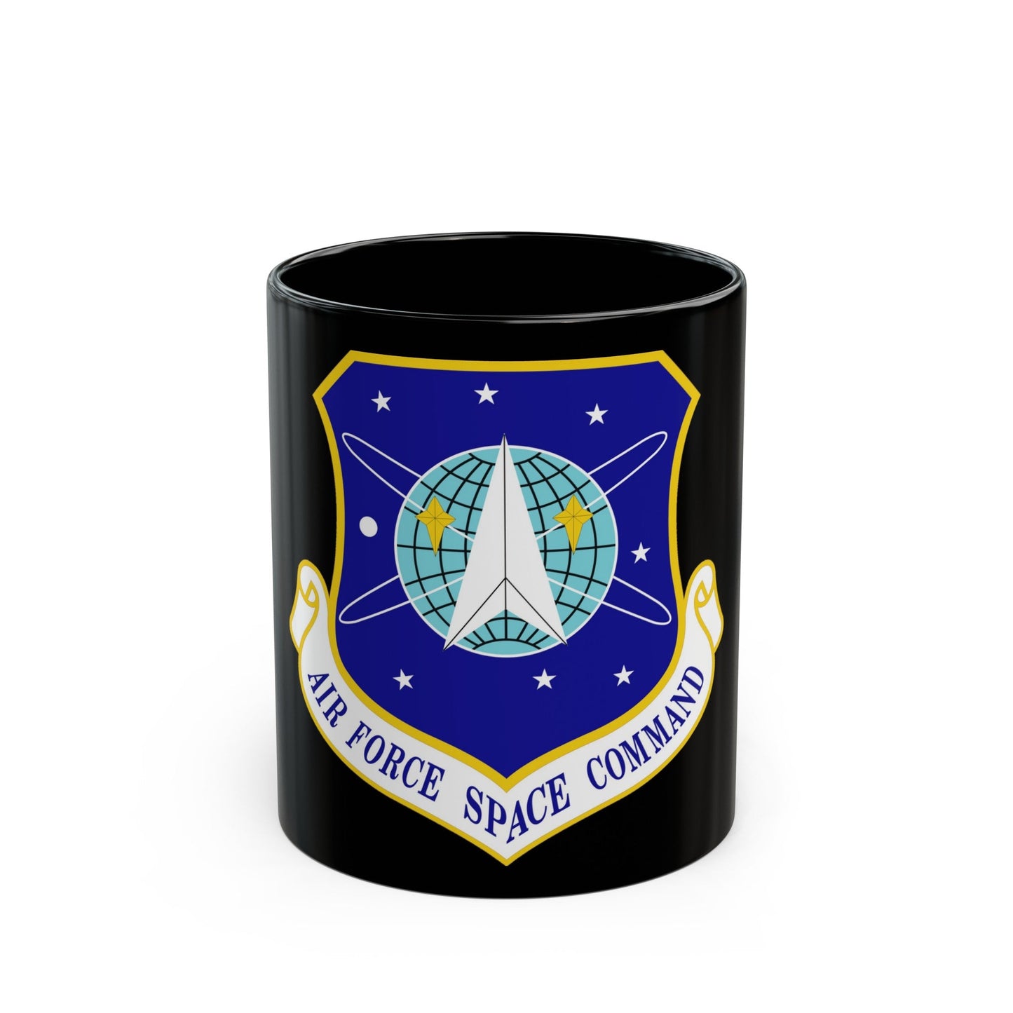 Air Force Space Command (U.S. Air Force) Black Coffee Mug-11oz-The Sticker Space