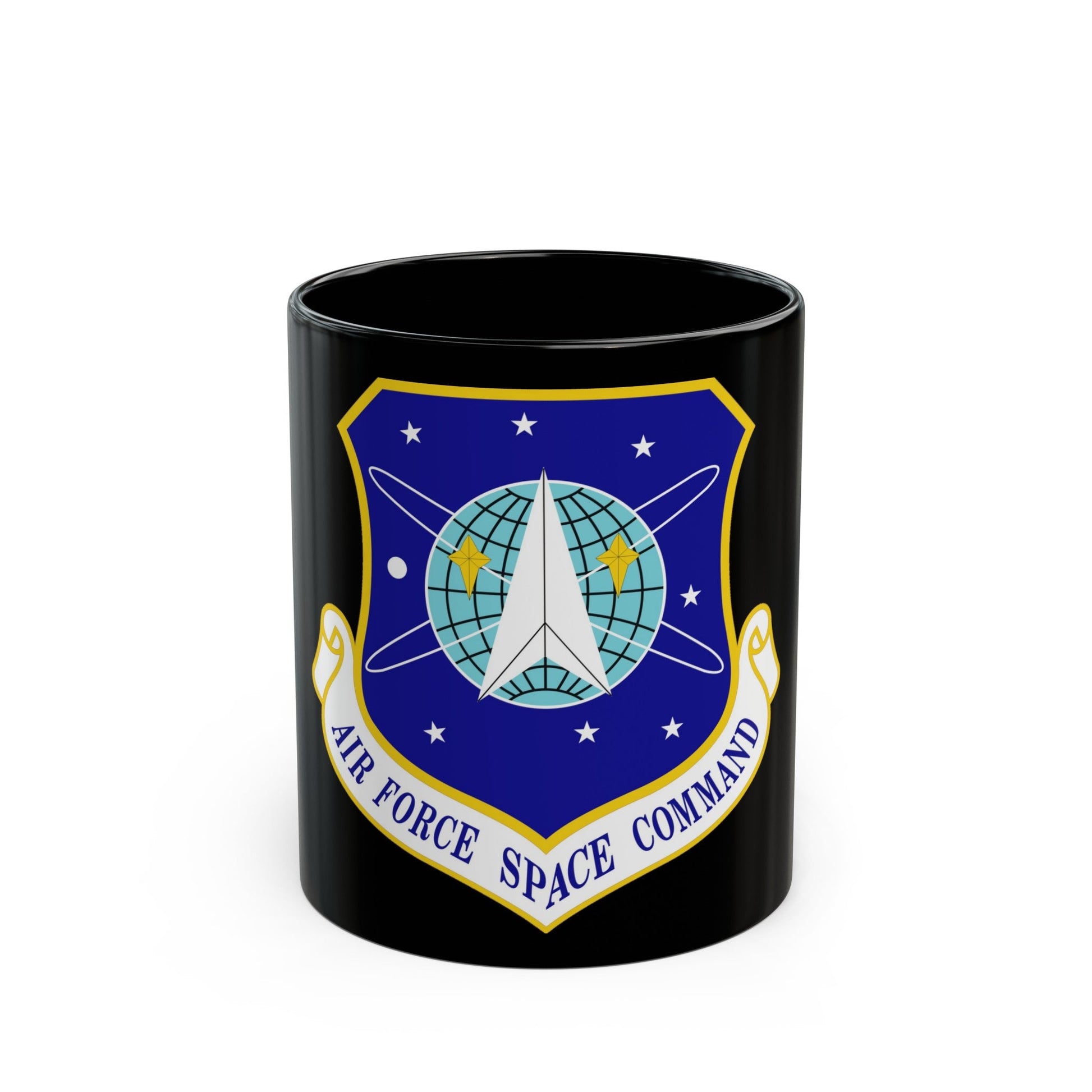 Air Force Space Command (U.S. Air Force) Black Coffee Mug-11oz-The Sticker Space