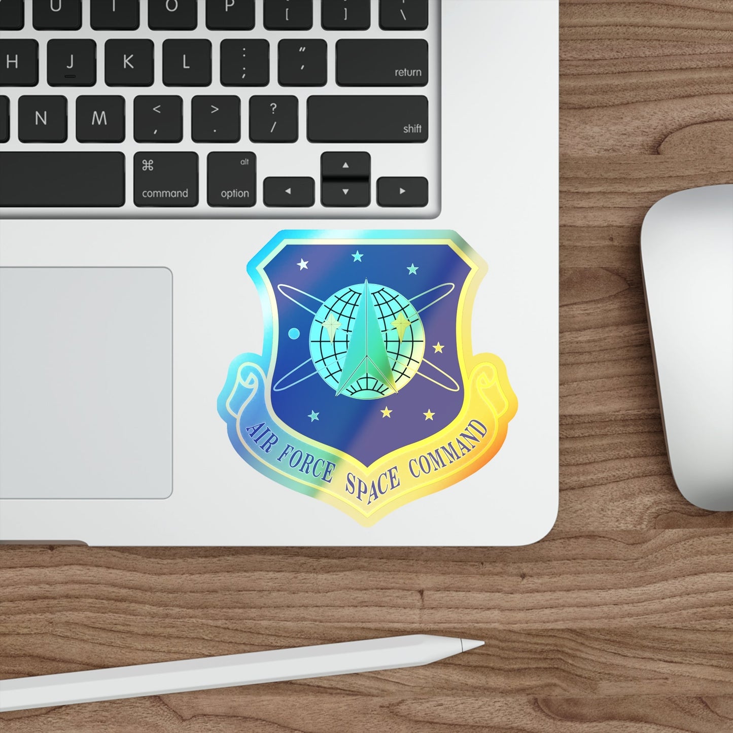 Air Force Space Command (U.S. Air Force) Holographic STICKER Die-Cut Vinyl Decal-The Sticker Space