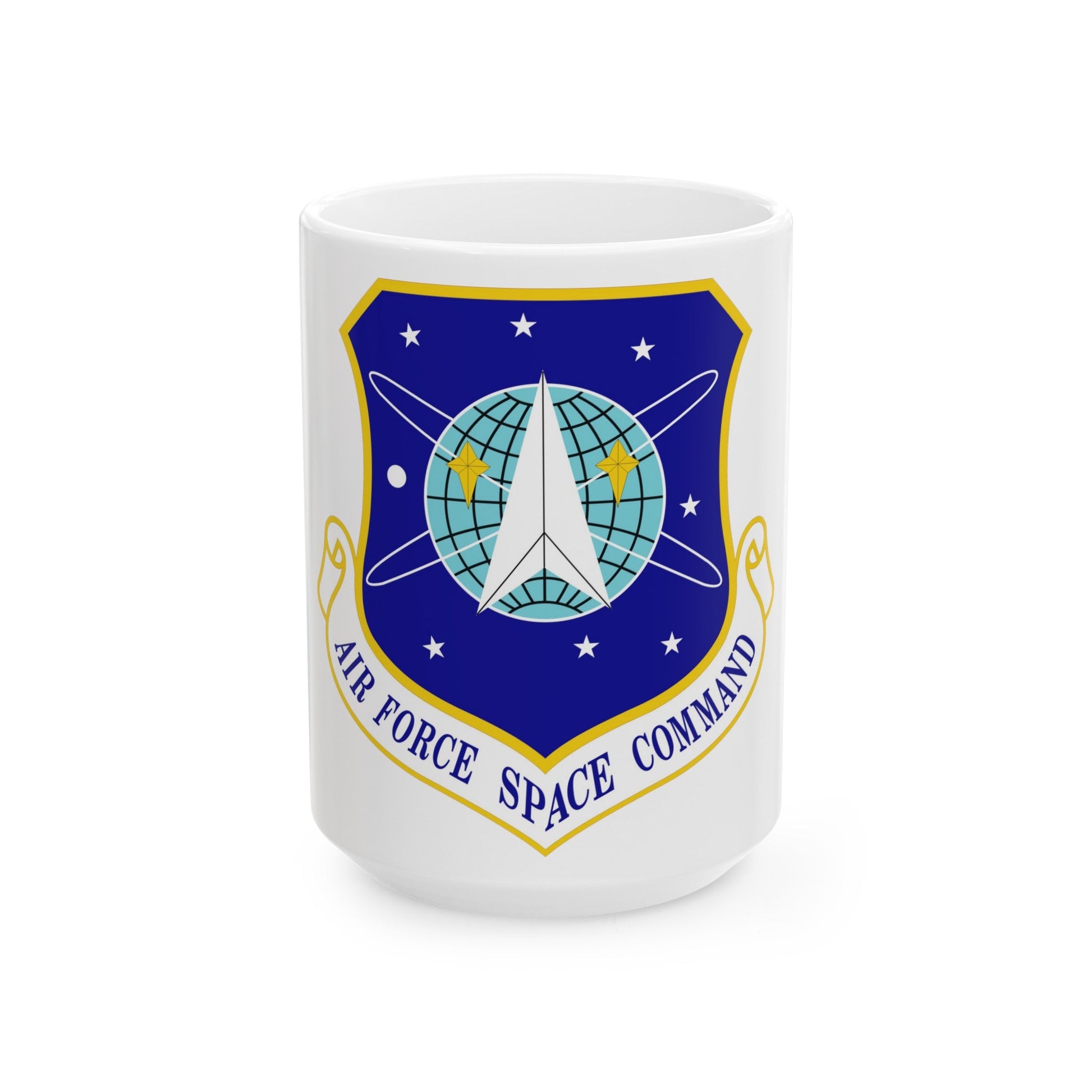 Air Force Space Command (U.S. Air Force) White Coffee Mug-15oz-The Sticker Space