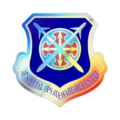 Air Force Special Operations Air Warfare Center (U.S. Air Force) Holographic STICKER Die-Cut Vinyl Decal-3 Inch-The Sticker Space