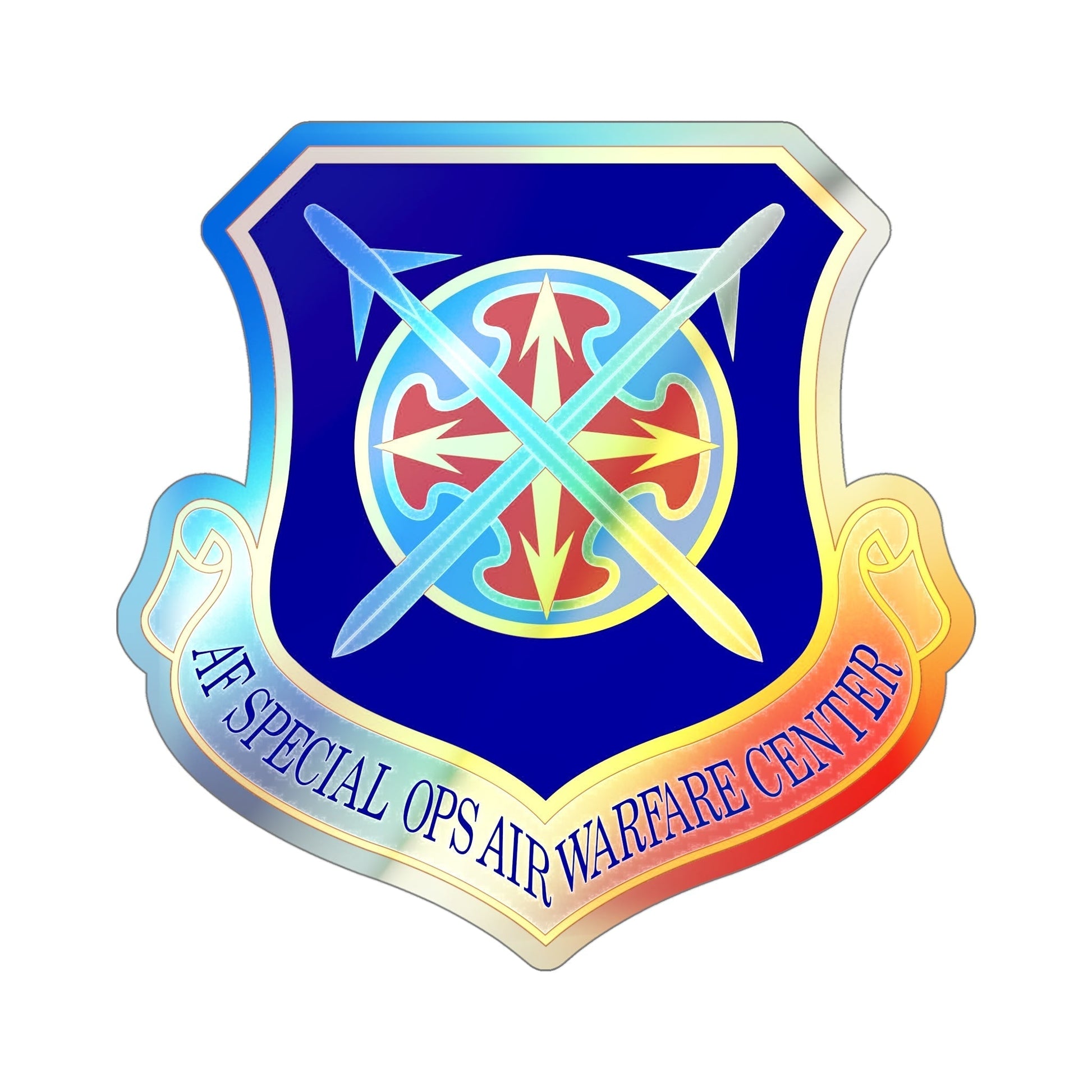 Air Force Special Operations Air Warfare Center (U.S. Air Force) Holographic STICKER Die-Cut Vinyl Decal-5 Inch-The Sticker Space