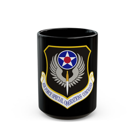 Air Force Special Operations Command (U.S. Air Force) Black Coffee Mug-15oz-The Sticker Space