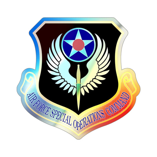 Air Force Special Operations Command (U.S. Air Force) Holographic STICKER Die-Cut Vinyl Decal-6 Inch-The Sticker Space