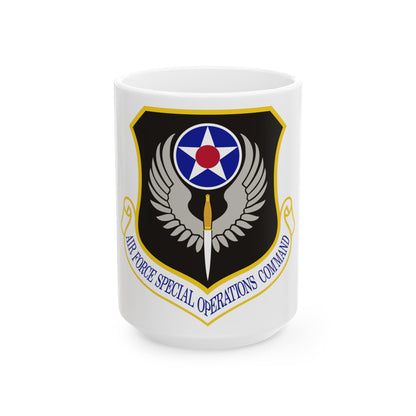 Air Force Special Operations Command (U.S. Air Force) White Coffee Mug-15oz-The Sticker Space