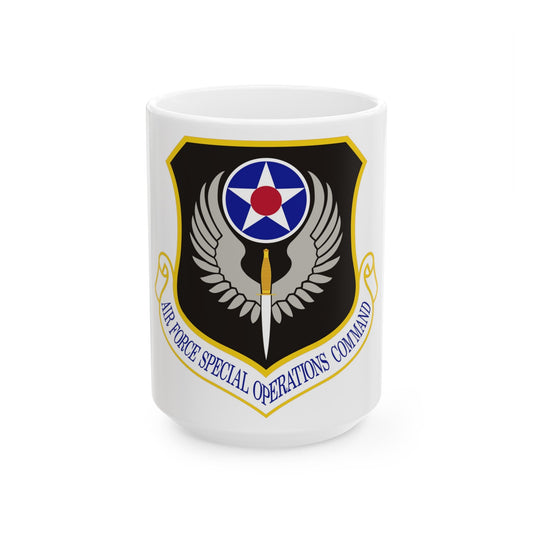 Air Force Special Operations Command (U.S. Air Force) White Coffee Mug-15oz-The Sticker Space