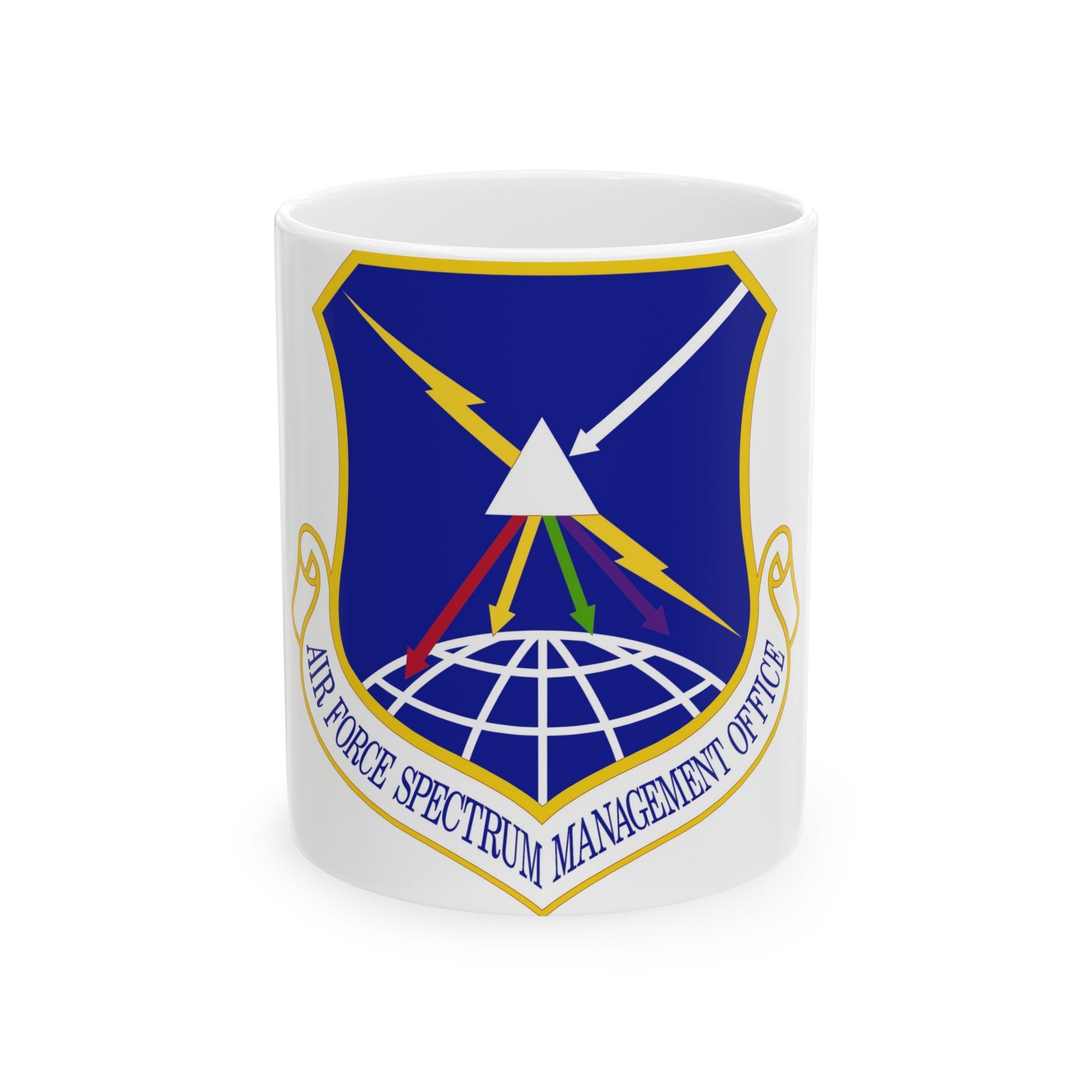 Air Force Spectrum Management Office (U.S. Air Force) White Coffee Mug-11oz-The Sticker Space