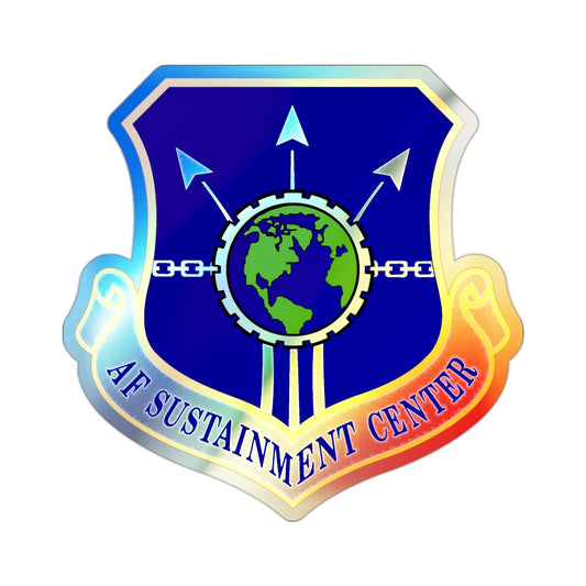 Air Force Sustainment Center (U.S. Air Force) Holographic STICKER Die-Cut Vinyl Decal-2 Inch-The Sticker Space