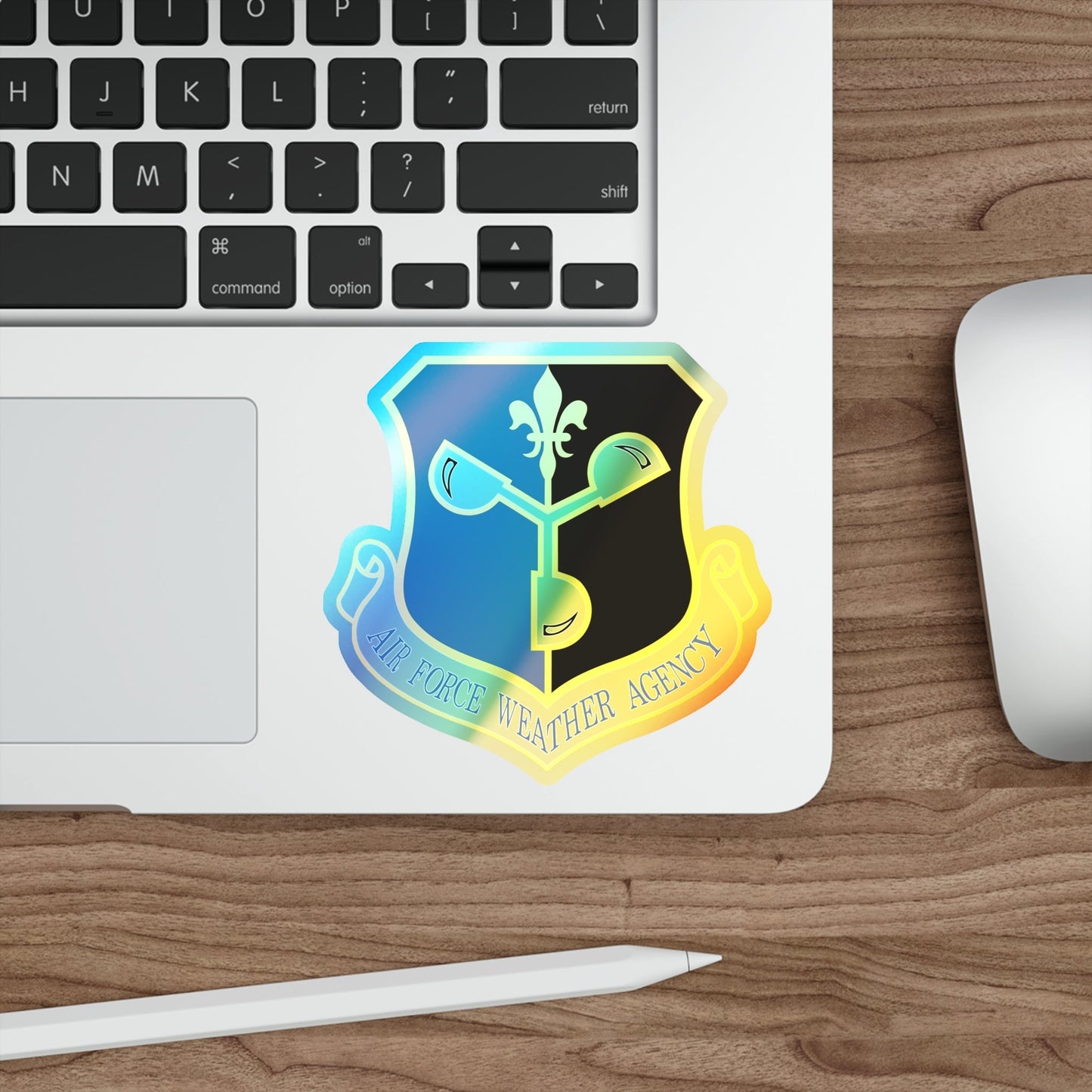 Air Force Weather Agency (U.S. Air Force) Holographic STICKER Die-Cut Vinyl Decal-The Sticker Space