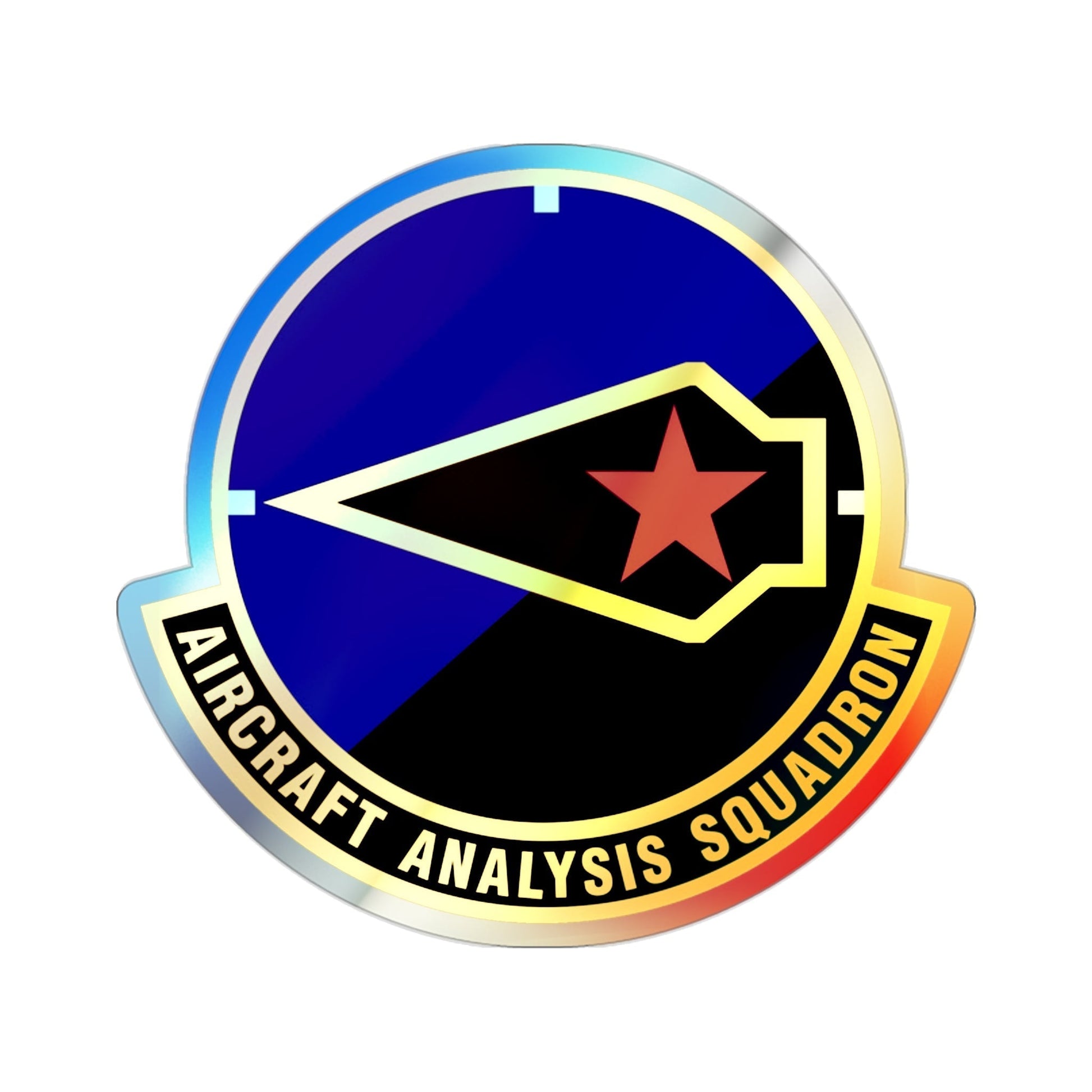 Aircraft Analysis Squadron (U.S. Air Force) Holographic STICKER Die-Cut Vinyl Decal-2 Inch-The Sticker Space