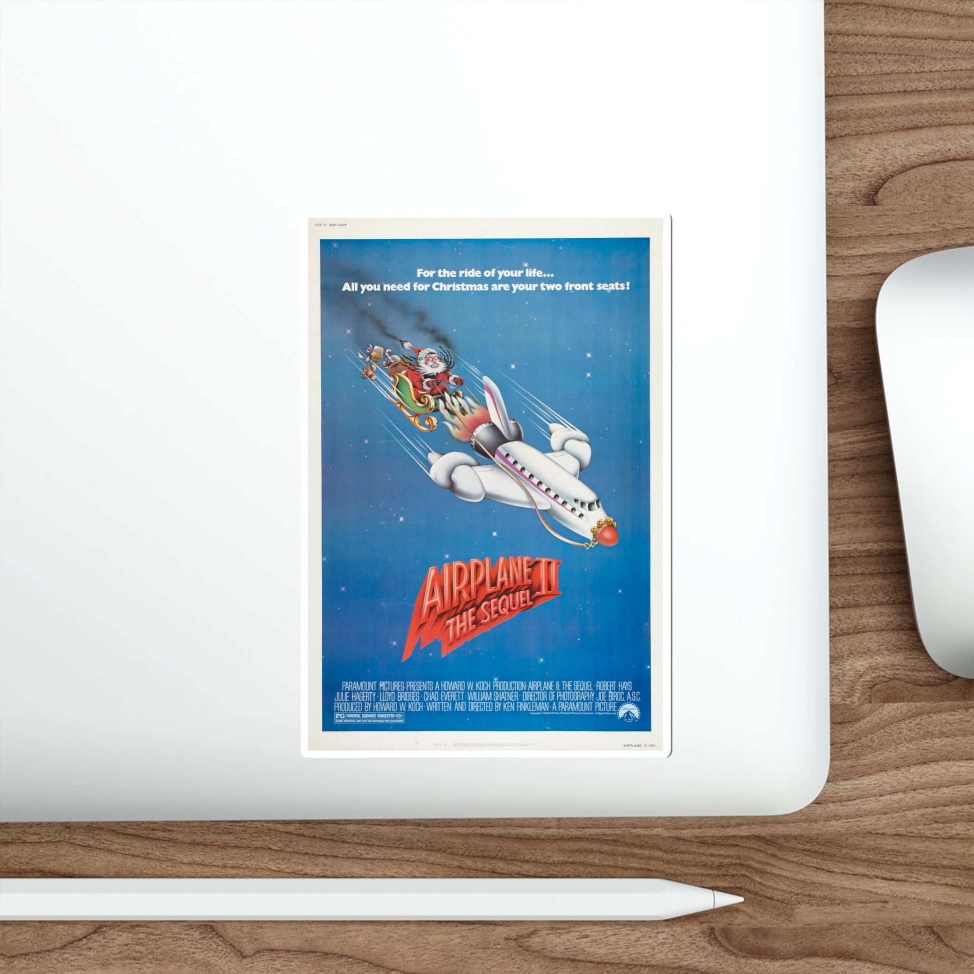Airplane II The Sequel 1982 Movie Poster STICKER Vinyl Die-Cut Decal-The Sticker Space