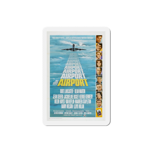 Airport 1970 Movie Poster Die-Cut Magnet-2 Inch-The Sticker Space