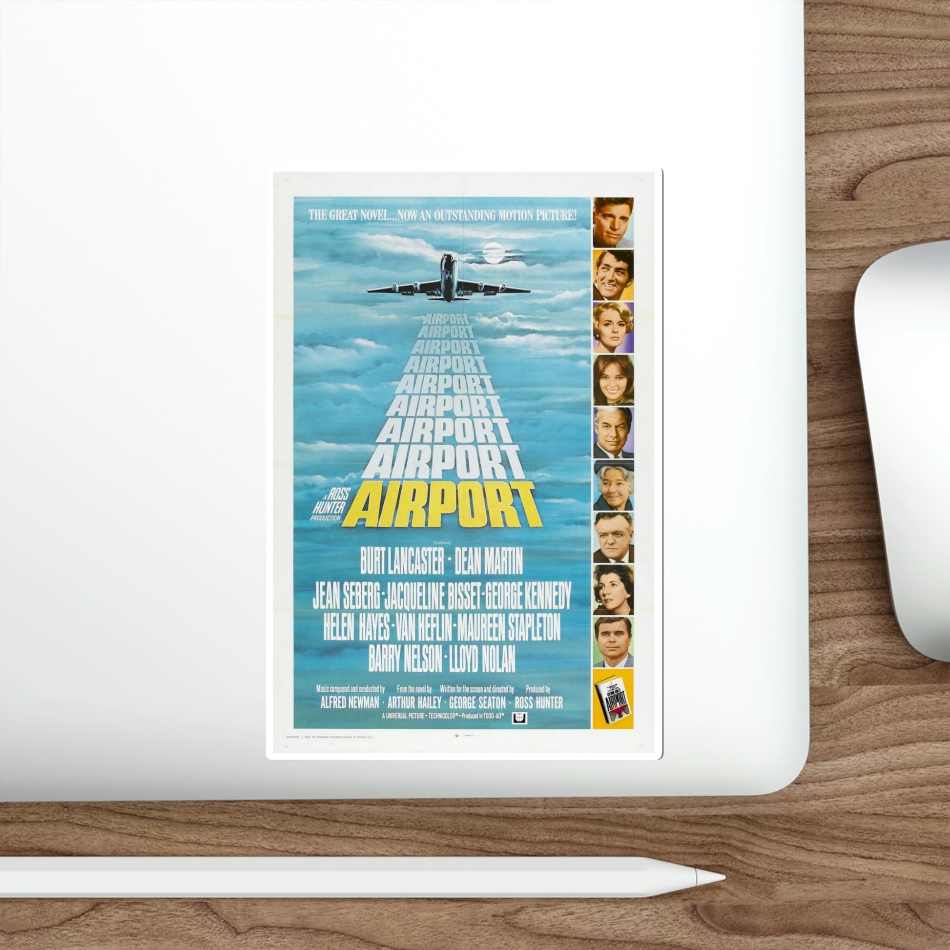 Airport 1970 Movie Poster STICKER Vinyl Die-Cut Decal-The Sticker Space