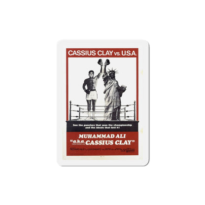Aka Cassius Clay 1970 Movie Poster Die-Cut Magnet-3 Inch-The Sticker Space