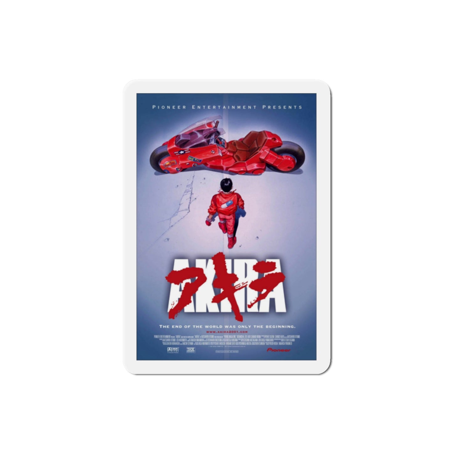 Akira 1988 Movie Poster Die-Cut Magnet-2" x 2"-The Sticker Space