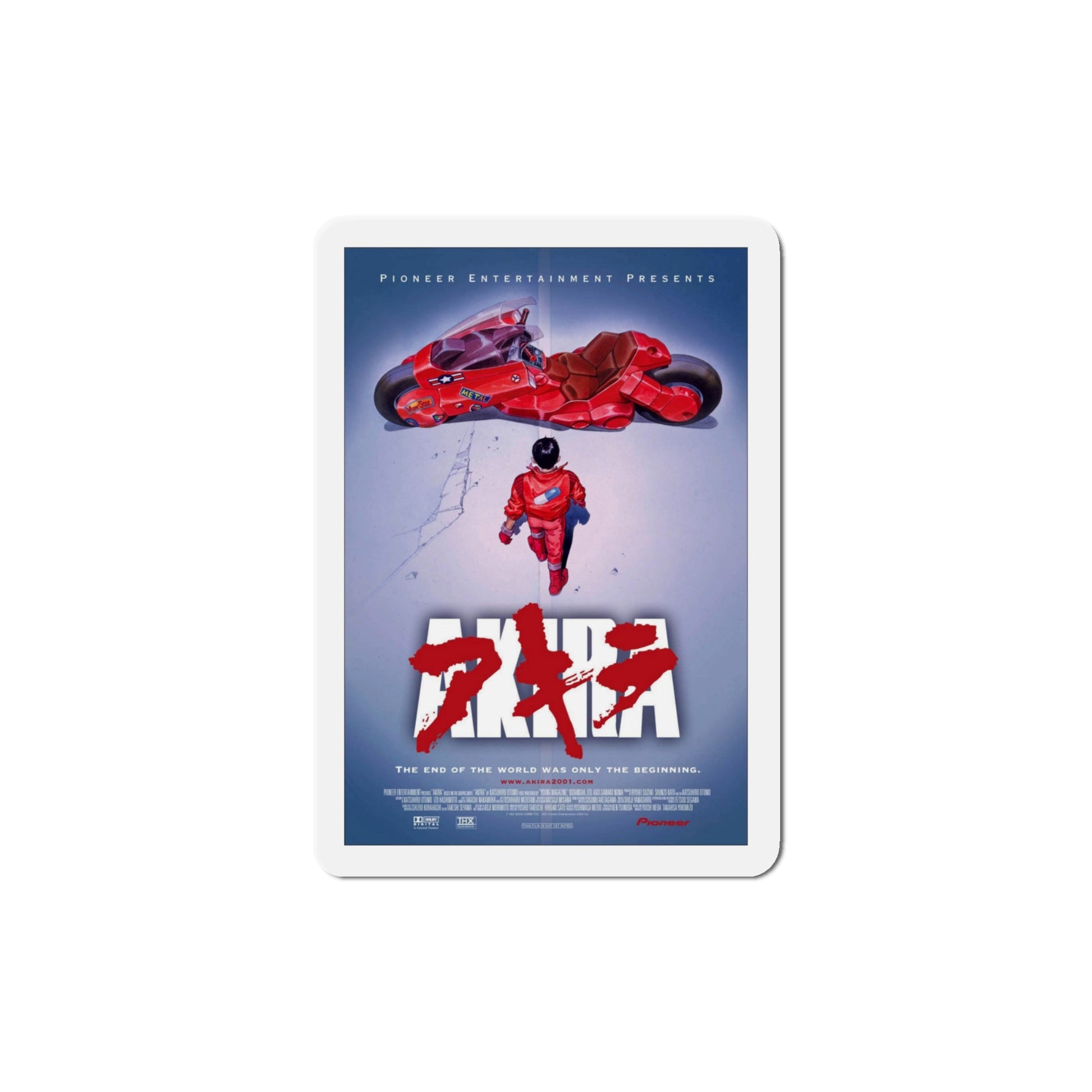 Akira 1988 Movie Poster Die-Cut Magnet-4" x 4"-The Sticker Space