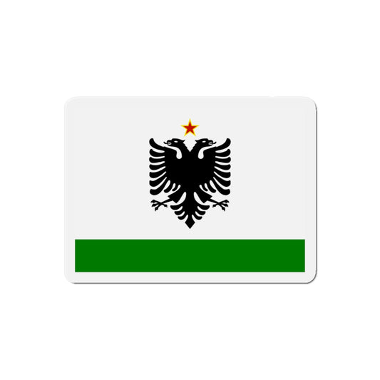 Albanian Coast Guard Ensign to 1958 to 1992 - Die-Cut Magnet-6 × 6"-The Sticker Space