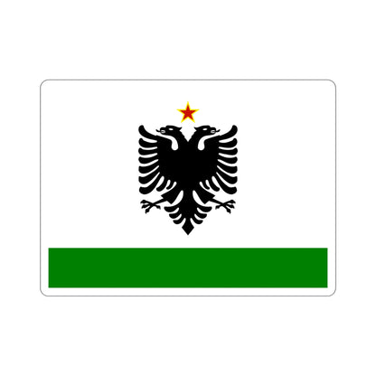Albanian Coast Guard Ensign to 1958 to 1992 STICKER Vinyl Die-Cut Decal-4 Inch-The Sticker Space