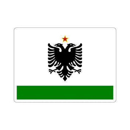 Albanian Coast Guard Ensign to 1958 to 1992 STICKER Vinyl Die-Cut Decal-5 Inch-The Sticker Space