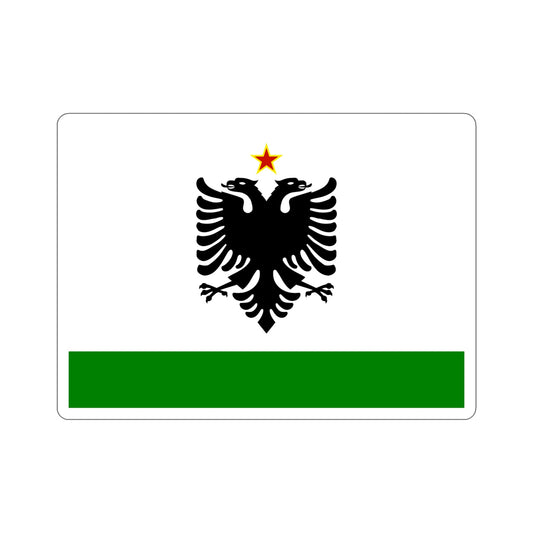Albanian Coast Guard Ensign to 1958 to 1992 STICKER Vinyl Die-Cut Decal-6 Inch-The Sticker Space