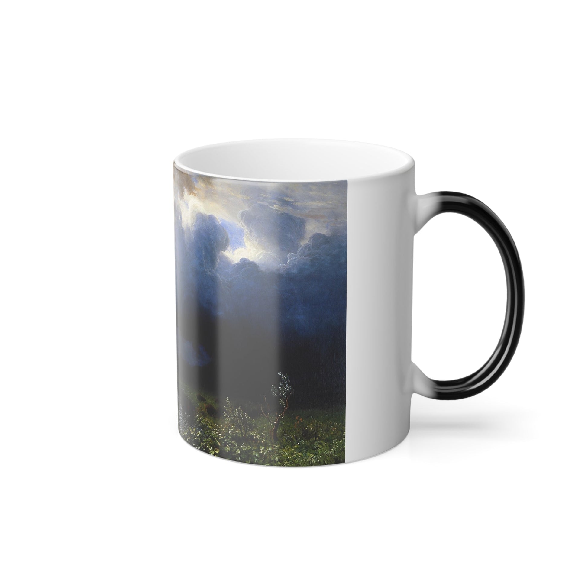 Albert Bierstadt (1830-1902) Buffalo Trail, The Impending Storm - Color Changing Mug 11oz-11oz-The Sticker Space