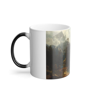 Albert Bierstadt (1830-1902) Sierra Nevada - c1872-1873 - Color Changing Mug 11oz-11oz-The Sticker Space