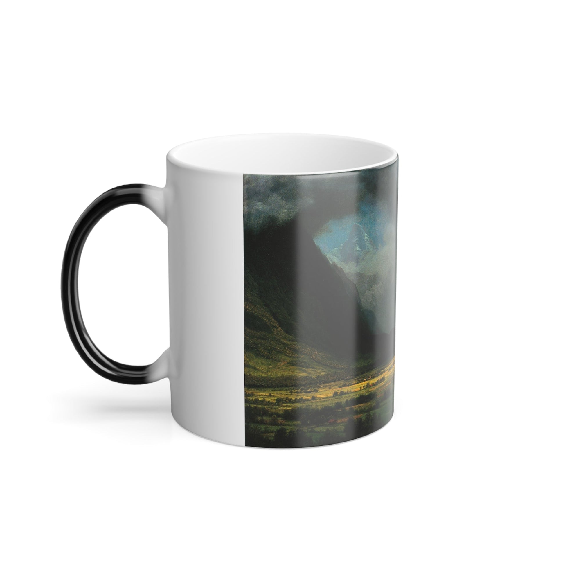 Albert Bierstadt (1830-1902) Storm in the Mountains - Color Changing Mug 11oz-11oz-The Sticker Space
