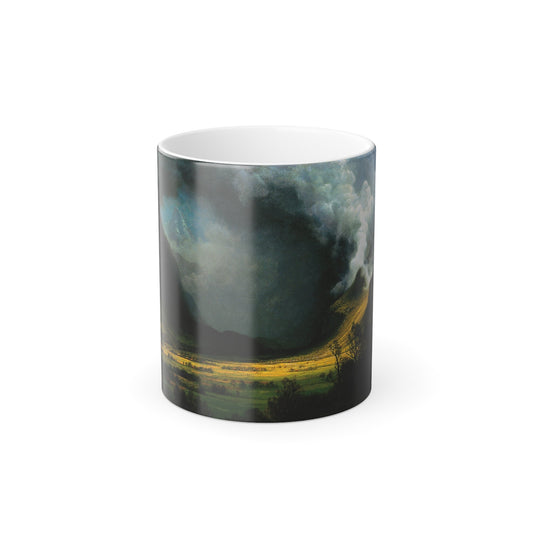 Albert Bierstadt (1830-1902) Storm in the Mountains - Color Changing Mug 11oz-11oz-The Sticker Space