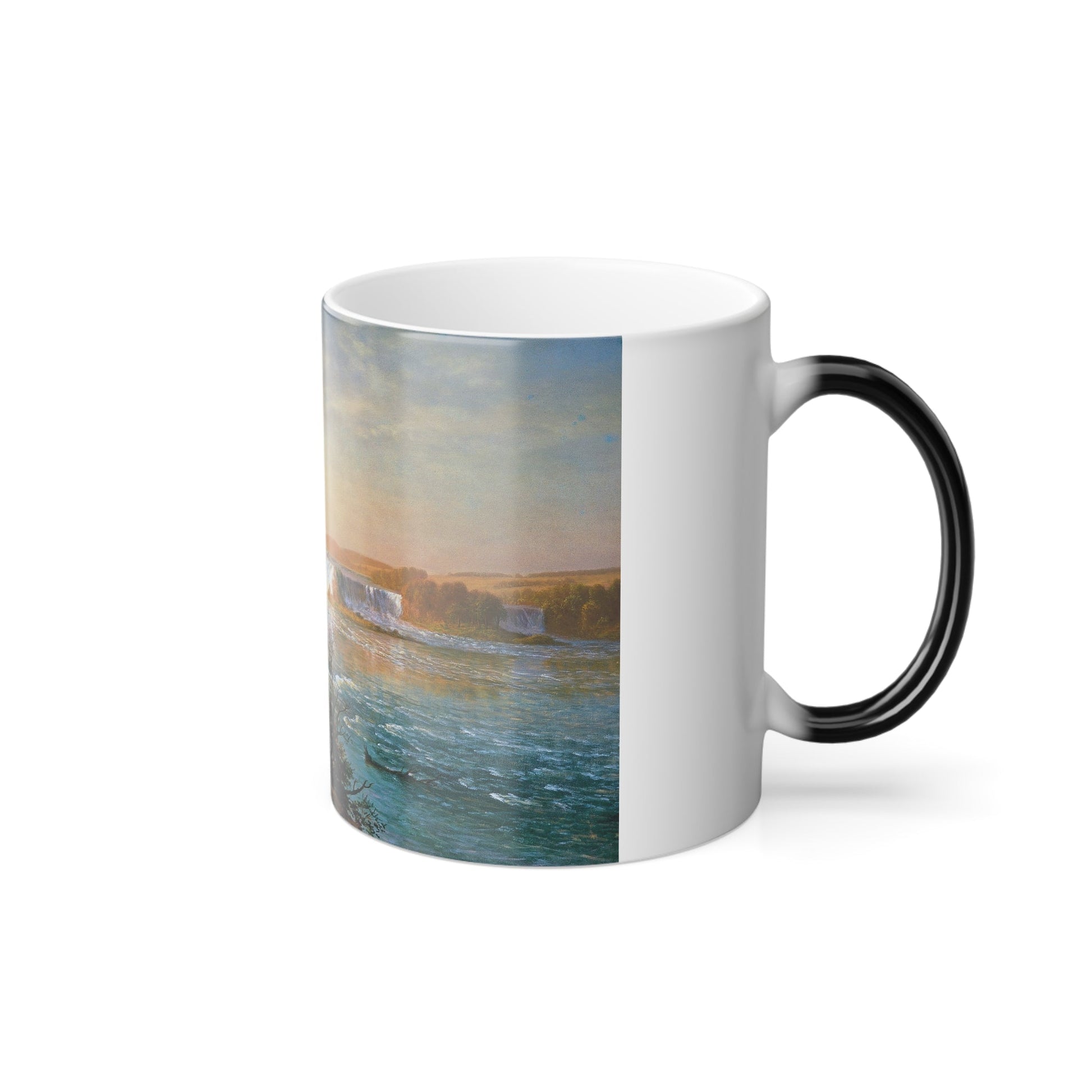 Albert Bierstadt (1830-1902) The Falls of St Anthony - Color Changing Mug 11oz-11oz-The Sticker Space