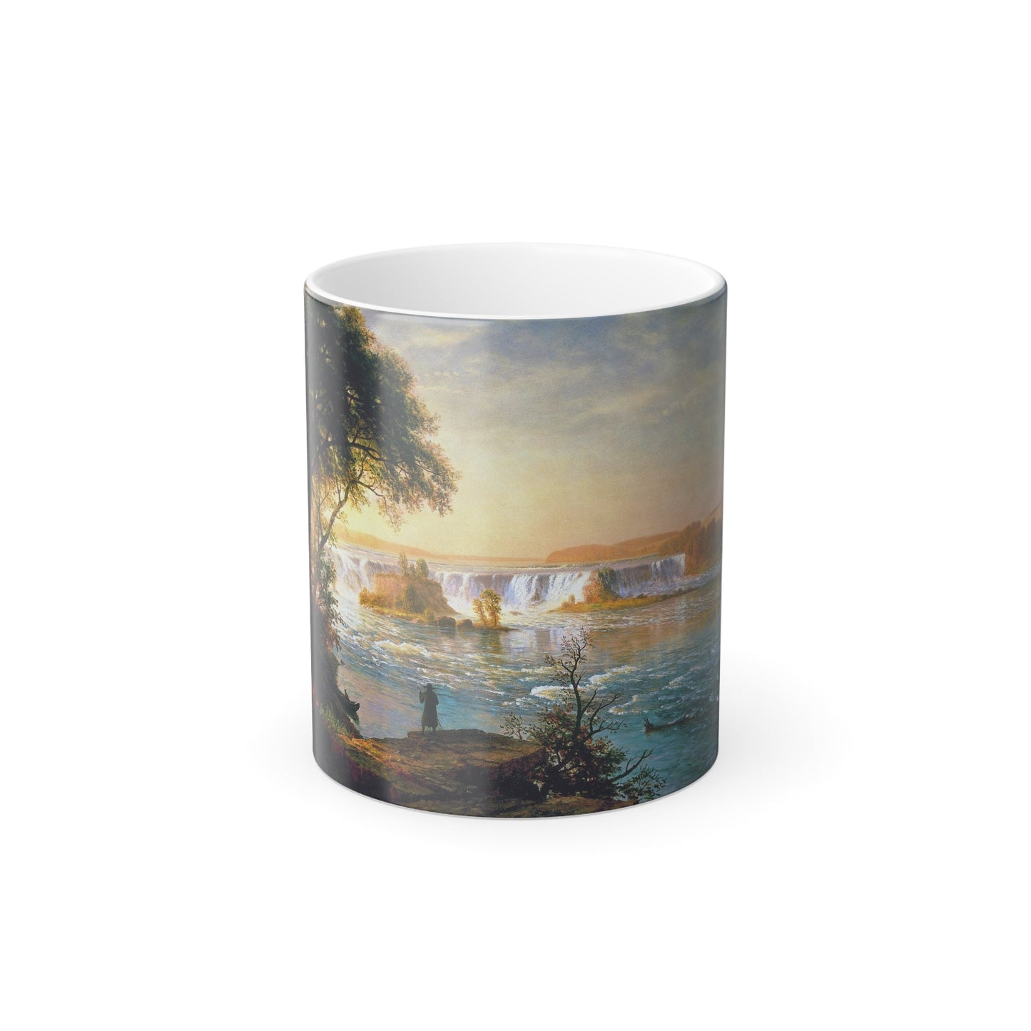 Albert Bierstadt (1830-1902) The Falls of St Anthony - Color Changing Mug 11oz-11oz-The Sticker Space