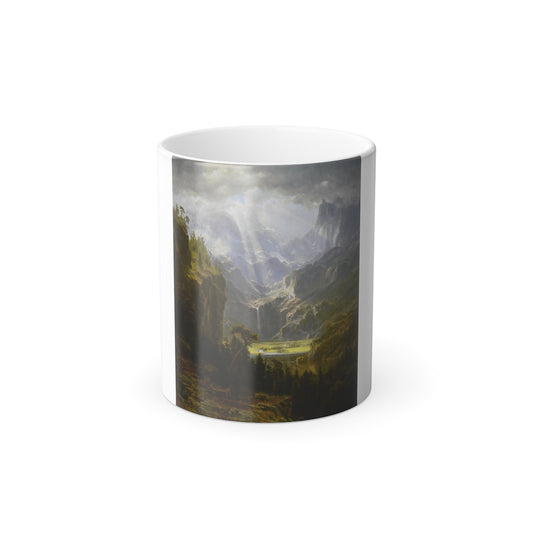 Albert Bierstadt (1830-1902) The Rocky Mountains, Lander's Peak 1 - Color Changing Mug 11oz-11oz-The Sticker Space
