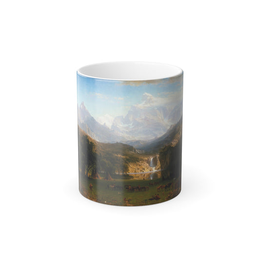Albert Bierstadt (1830-1902) The Rocky Mountains, Lander's Peak 2 - Color Changing Mug 11oz-11oz-The Sticker Space