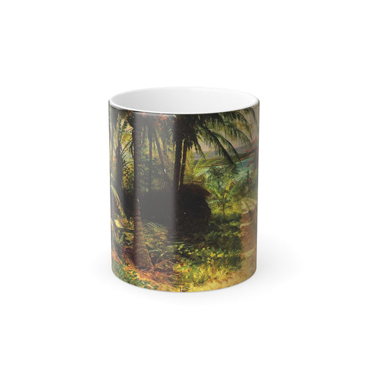 Albert Bierstadt (1830-1902) tropical landscape - Color Changing Mug 11oz