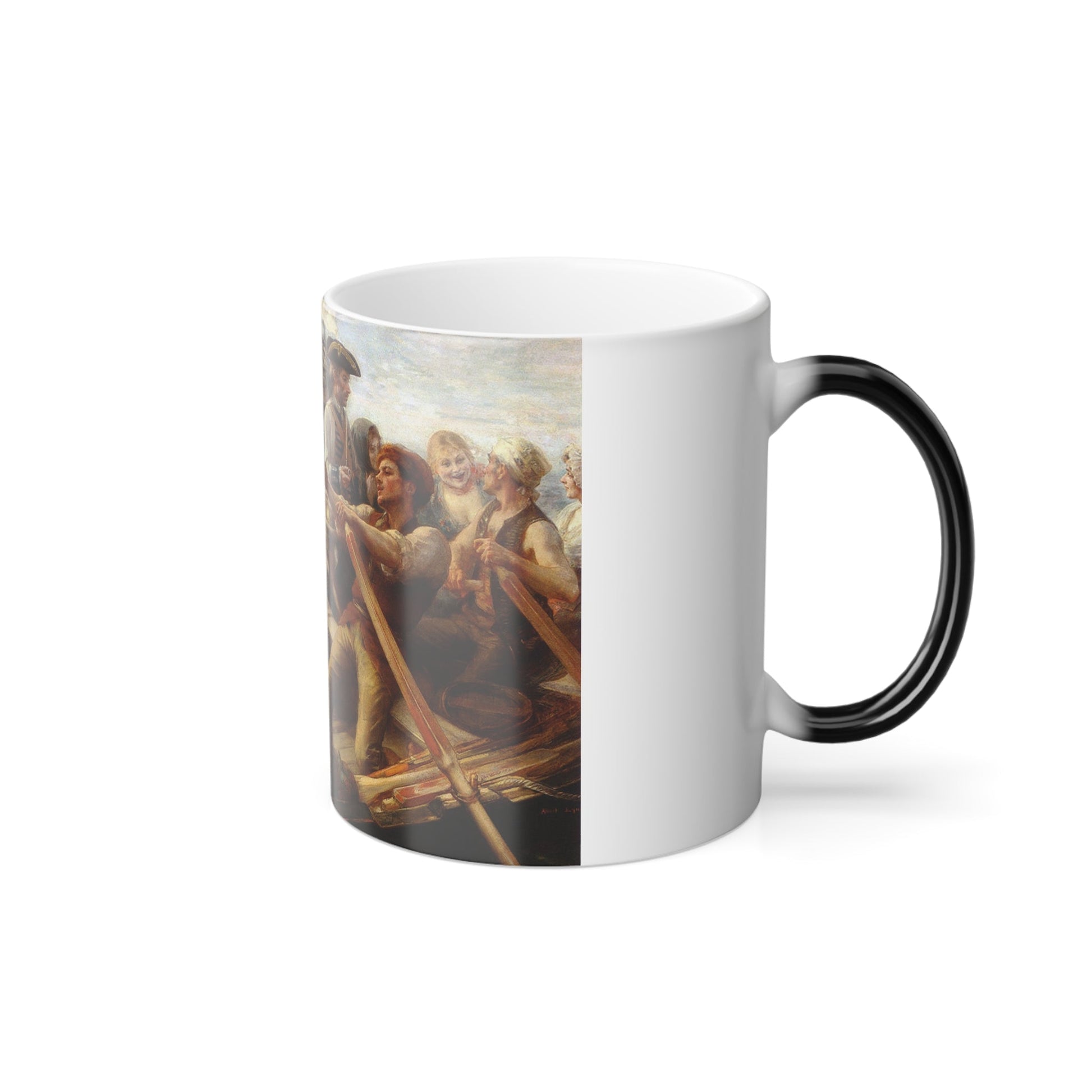 Albert Lynch (1851-1912) The Jolly Boat - Color Changing Mug 11oz-11oz-The Sticker Space