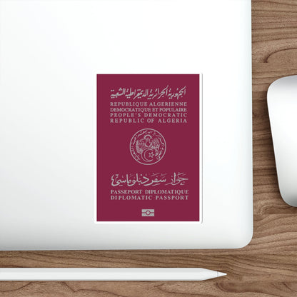 Algerian Electronic Biometric Diplomatic Passport STICKER Vinyl Die-Cut Decal-The Sticker Space