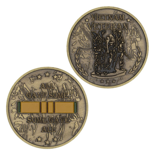 "All Gave Some, Some Gave All" Military Veterans - Bronze Plated Challenge Coin-The Sticker Space