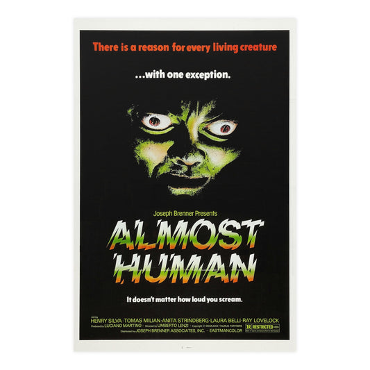 ALMOST HUMAN 1974 - Paper Movie Poster-24″ x 36″ (Vertical)-The Sticker Space