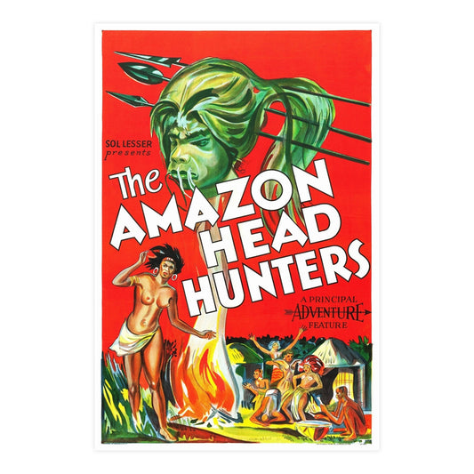 AMAZON HEAD HUNTERS 1932 - Paper Movie Poster-24″ x 36″ (Vertical)-The Sticker Space