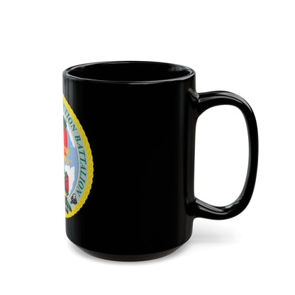 Amphibious Construction Bn 2 SeaBees (U.S. Navy) Black Coffee Mug-The Sticker Space