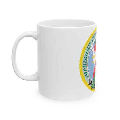 Amphibious Construction Bn 2 SeaBees (U.S. Navy) White Coffee Mug-The Sticker Space