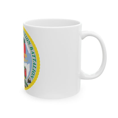 Amphibious Construction Bn 2 SeaBees (U.S. Navy) White Coffee Mug-The Sticker Space