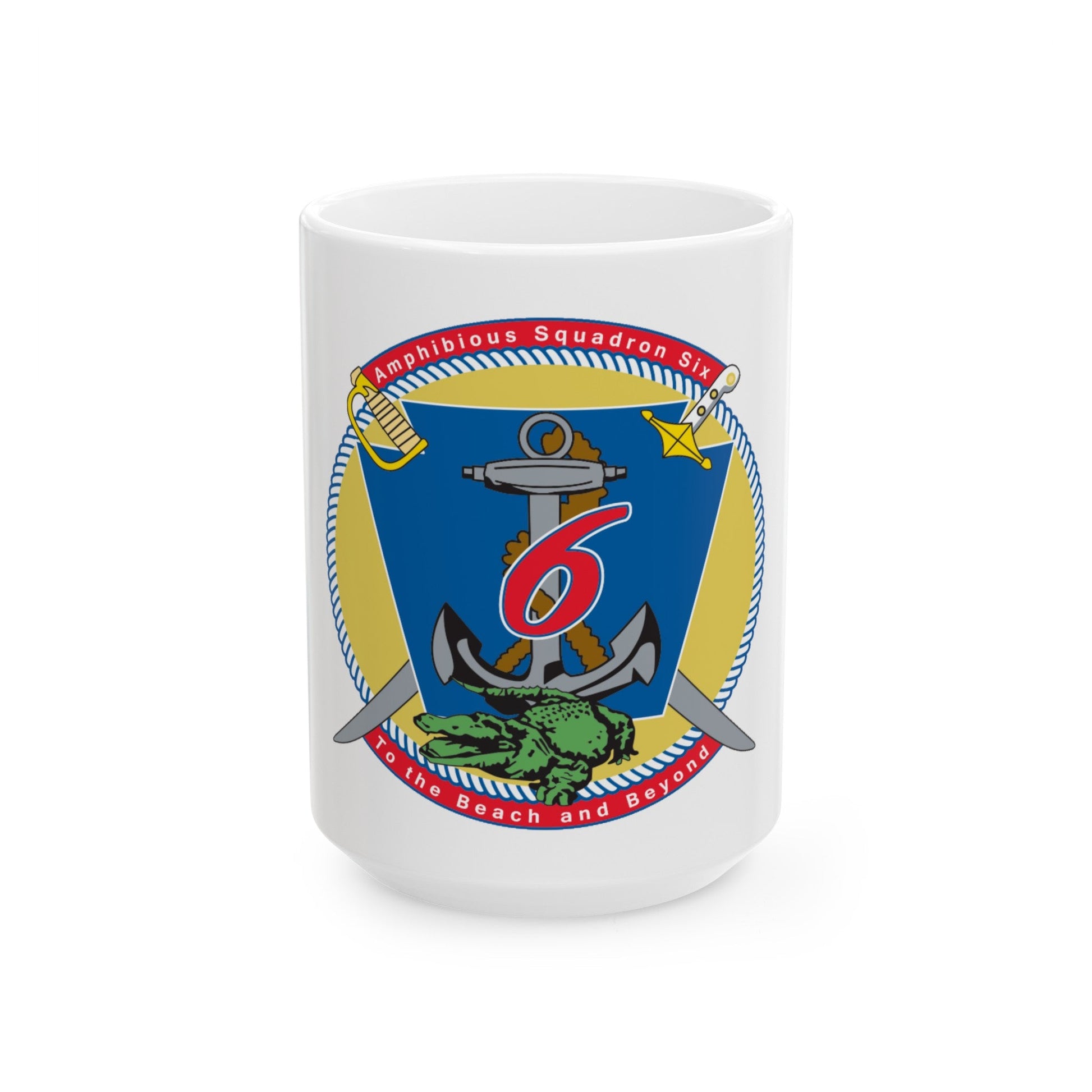 Amphibious Sq 6 (U.S. Navy) White Coffee Mug-15oz-The Sticker Space