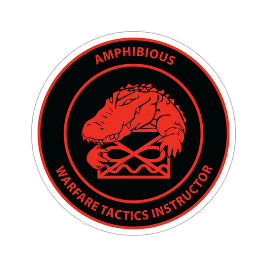 Amphibious Warfare Tactics Instructor AMW WTI (U.S. Navy) STICKER Vinyl Die-Cut Decal-6 Inch-The Sticker Space