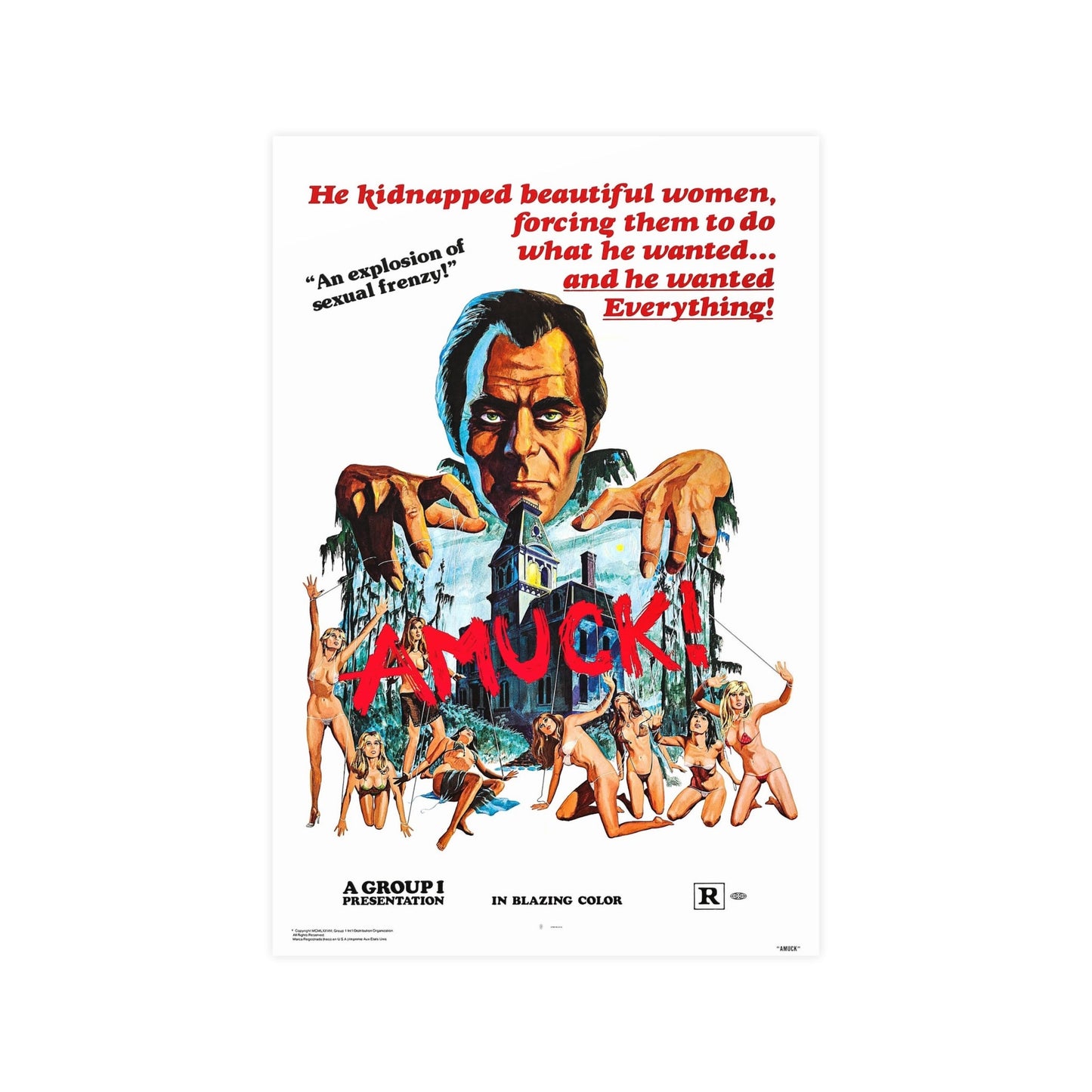AMUCK! 1972 - Paper Movie Poster-12″ x 18″ (Vertical)-The Sticker Space